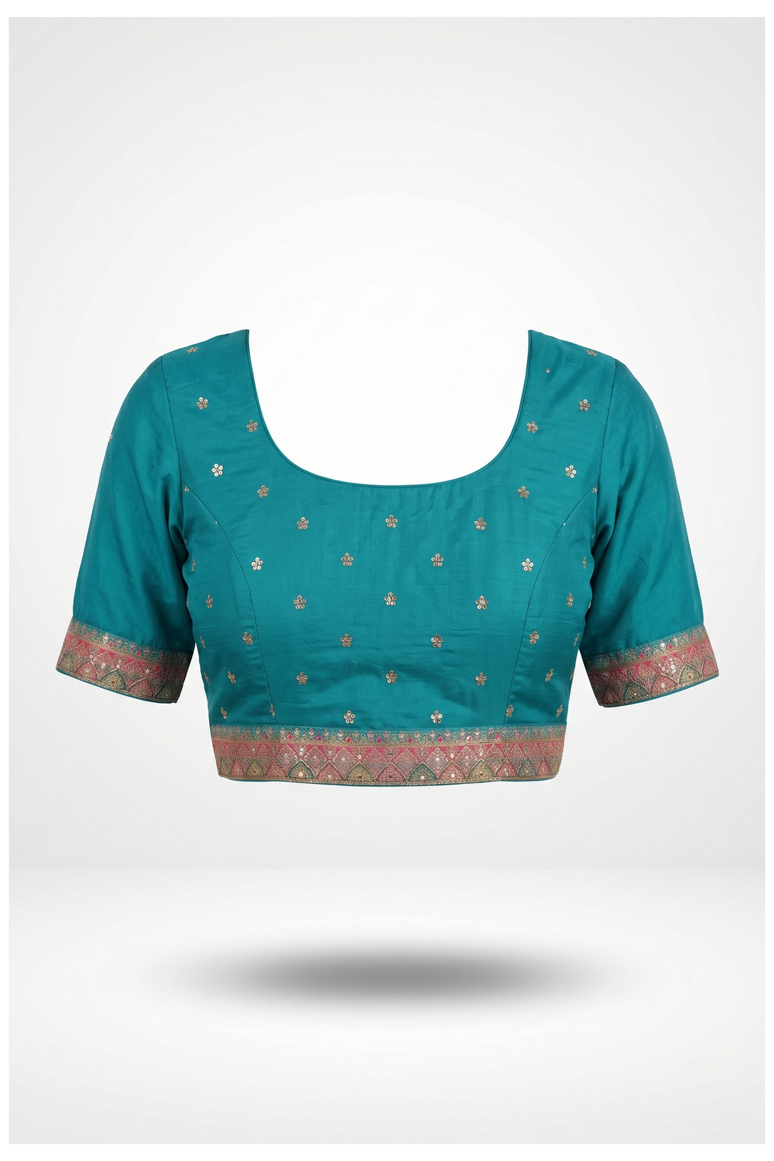 Teal Banarasi Pure Silk Party & Wedding Saree