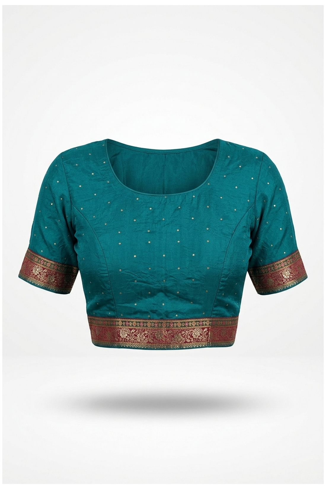 Teal South Tissue Silk Wedding & Party Wear Saree