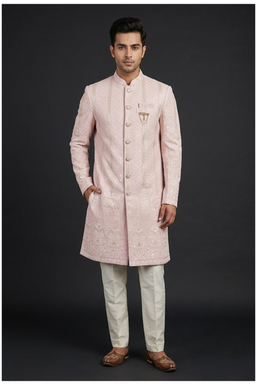 Men'S Embroidered Sherwani Set