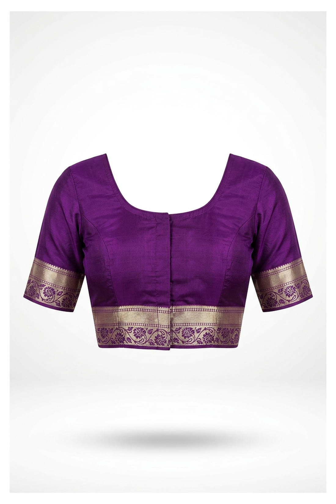 Royal Purple Pure South Silk Wedding And Party Saree