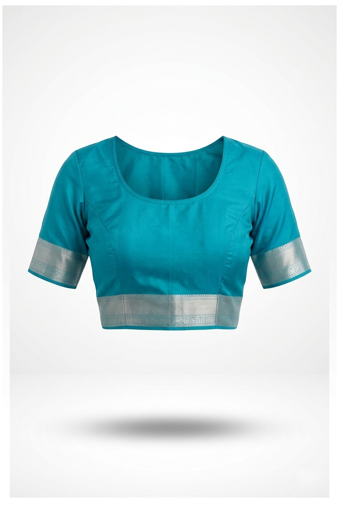 Teal Pure Silk South Silk Wedding & Party Wear Saree