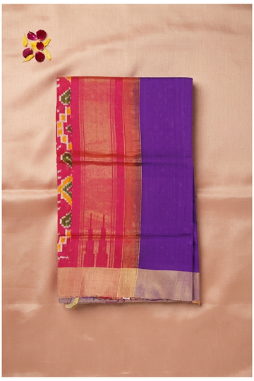 Violet Patola Pure Silk Wedding Saree