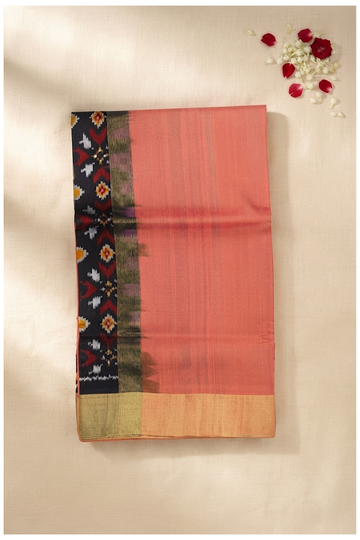 Coral Patola Pure Silk Wedding Saree