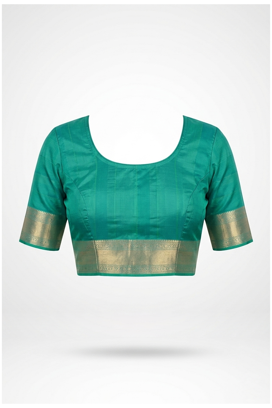 Teal Pure Silk South Indian Wedding & Party Saree
