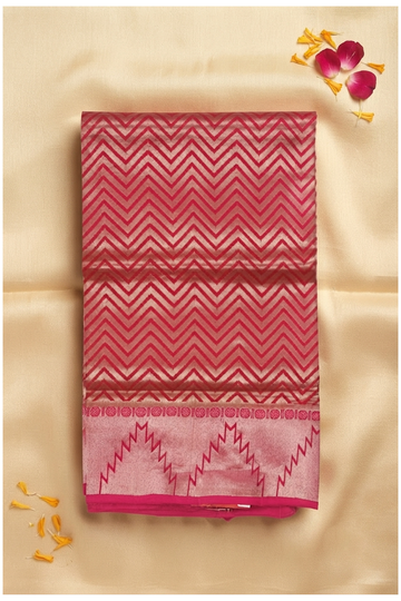 Rani Pink Pure Silk South Silk Wedding & Party Wear Saree