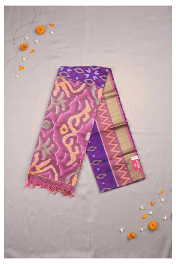Purple Patola Silk Wedding Saree