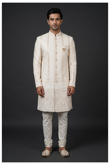 Men'S Embroidered Sherwani Set
