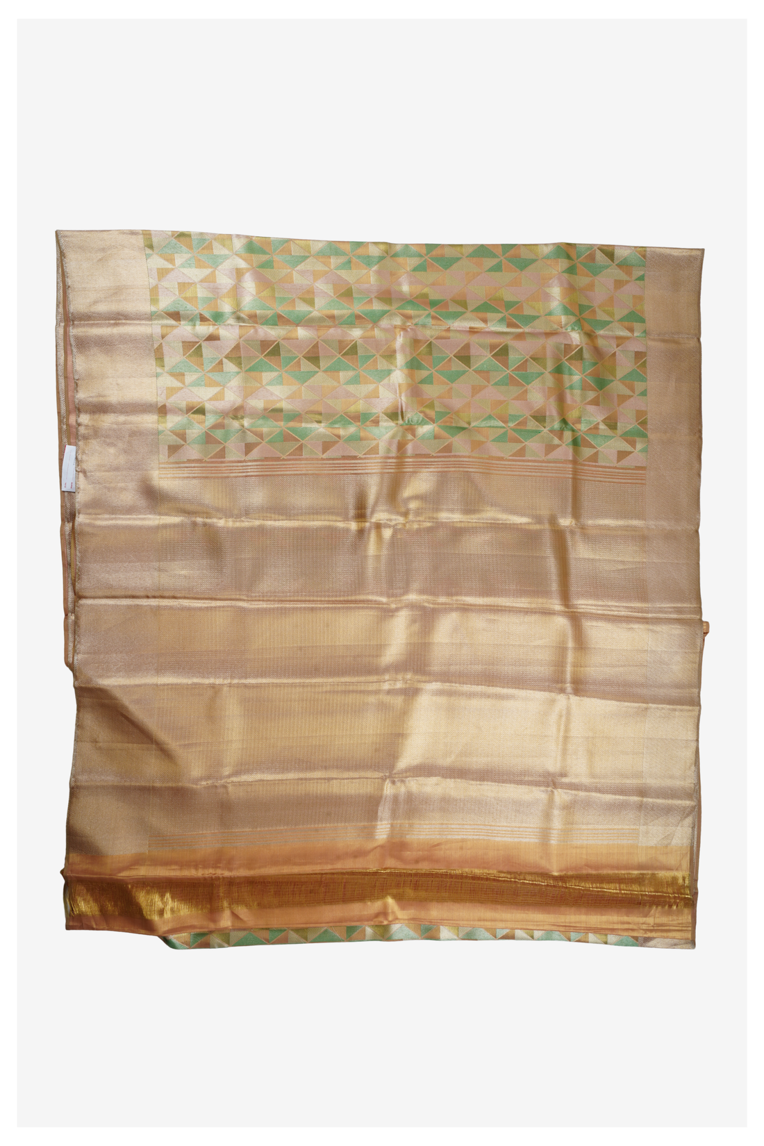 Champagne Pure Silk South Silk Wedding Party Wear Saree