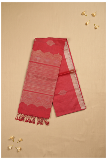 Crimson Red Banarasi Pure Silk Party Wear & Wedding Saree