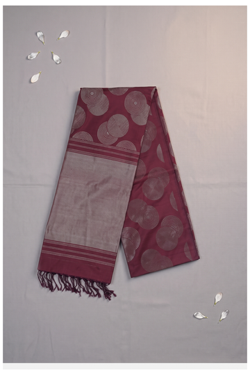 Maroon Banarasi Pure Silk Party Wear Wedding Saree