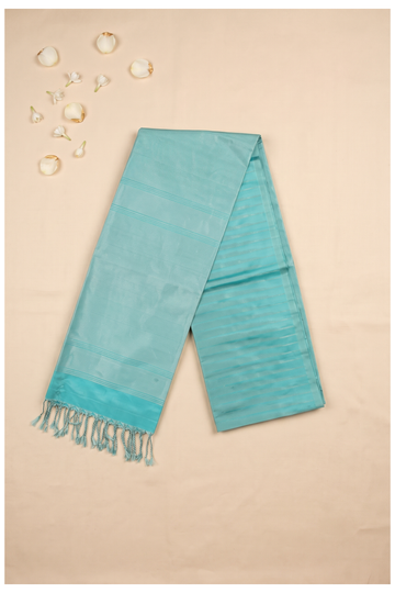 Turquoise Pure South Silk Wedding Saree
