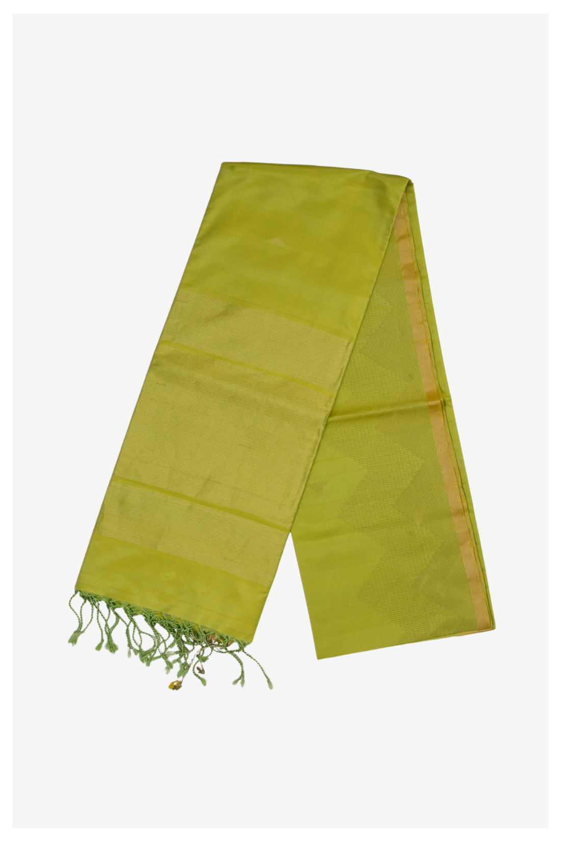 Premium Lime Green Pure Silk Zari Woven Saree