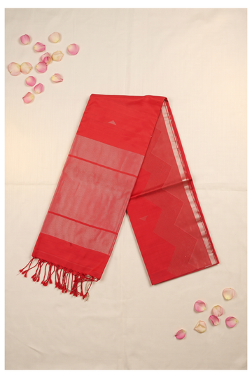 Red Banarasi Pure Silk Wedding Saree