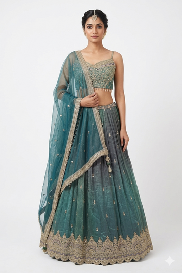 SHADED LEHENGA CHOLI