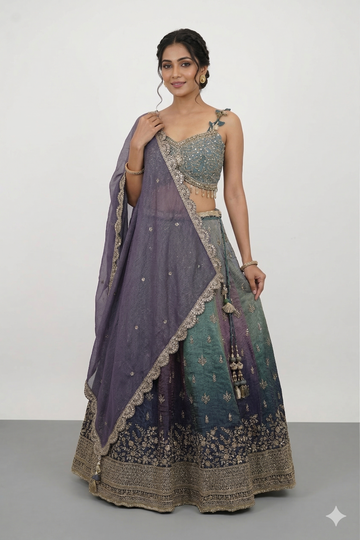 SHADED LEHENGA CHOLI