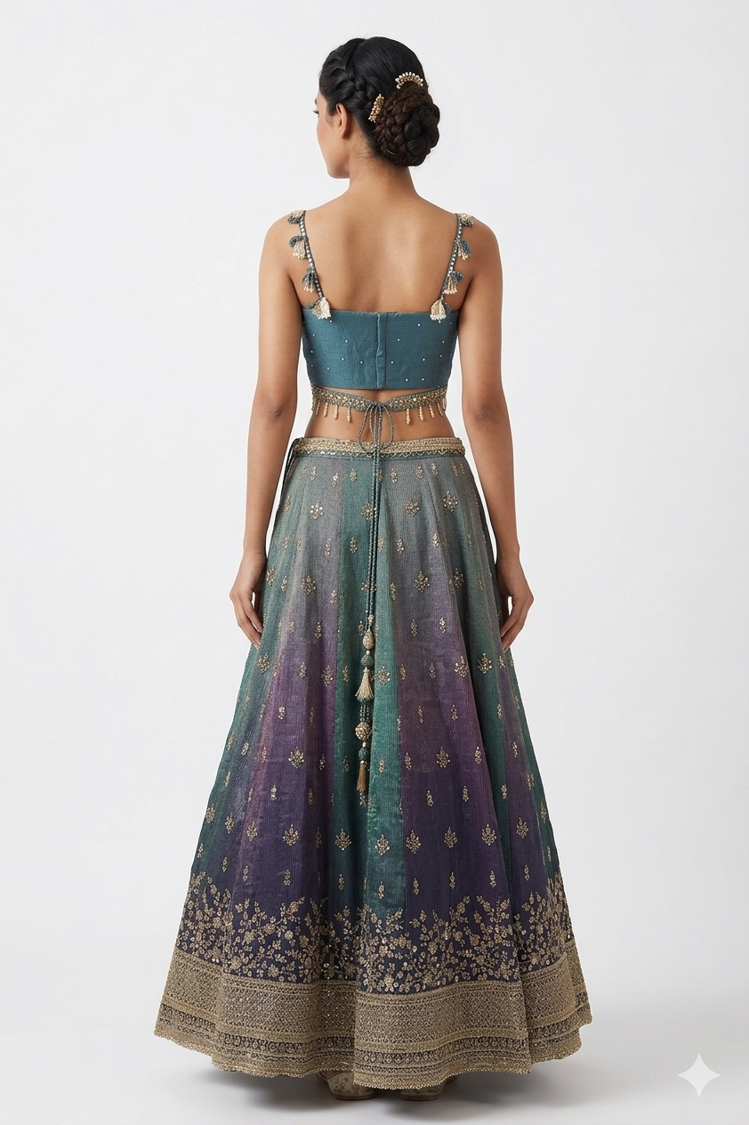 SHADED LEHENGA CHOLI