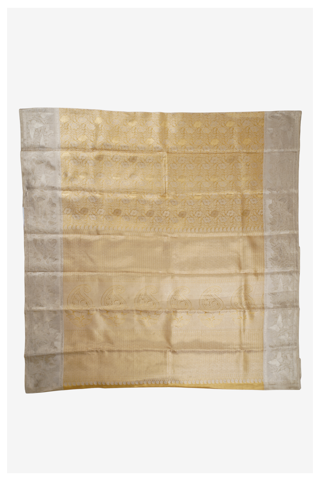 Champagne Pure Silk South Saree For Weddings & Parties