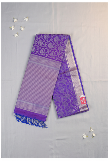 Royal Purple Banarasi Pure Silk Wedding And Party Wear Saree