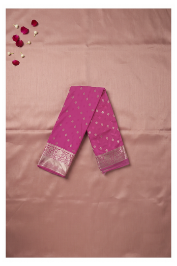 Rani Pink Banarasi Art Silk For Wedding And Party Wear