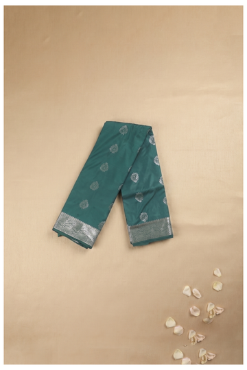 Teal Banarasi Art Silk Wedding & Party Saree