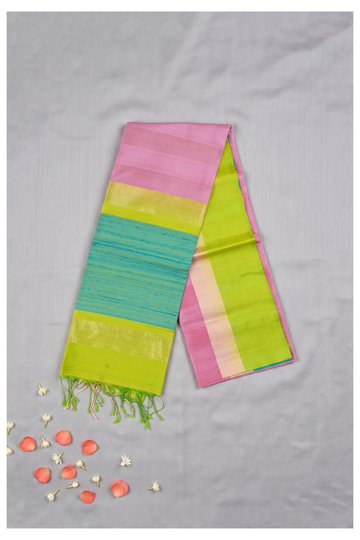 Light Magenta Pure Silk South Saree For Wedding & Party Wear