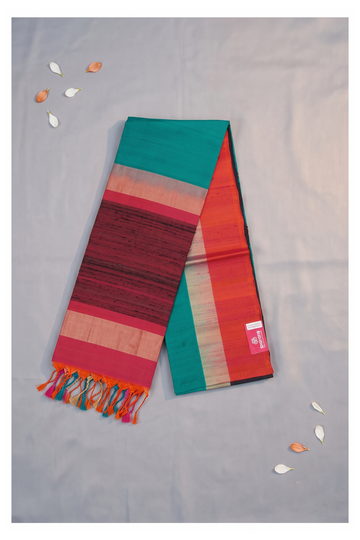 Teal Pure Silk South Silk Saree For Wedding & Party Wear