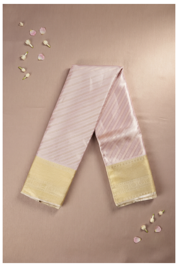 Mauve South Tissue Silk Wedding Saree