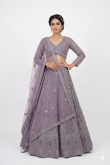PURPLE LEHENGA CHOLI