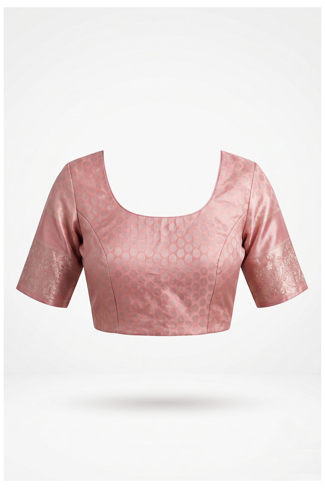 Rose Pink Tissue South Silk Wedding & Party Wear