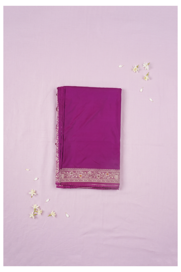 Magenta Banarasi Art Silk Wedding Saree