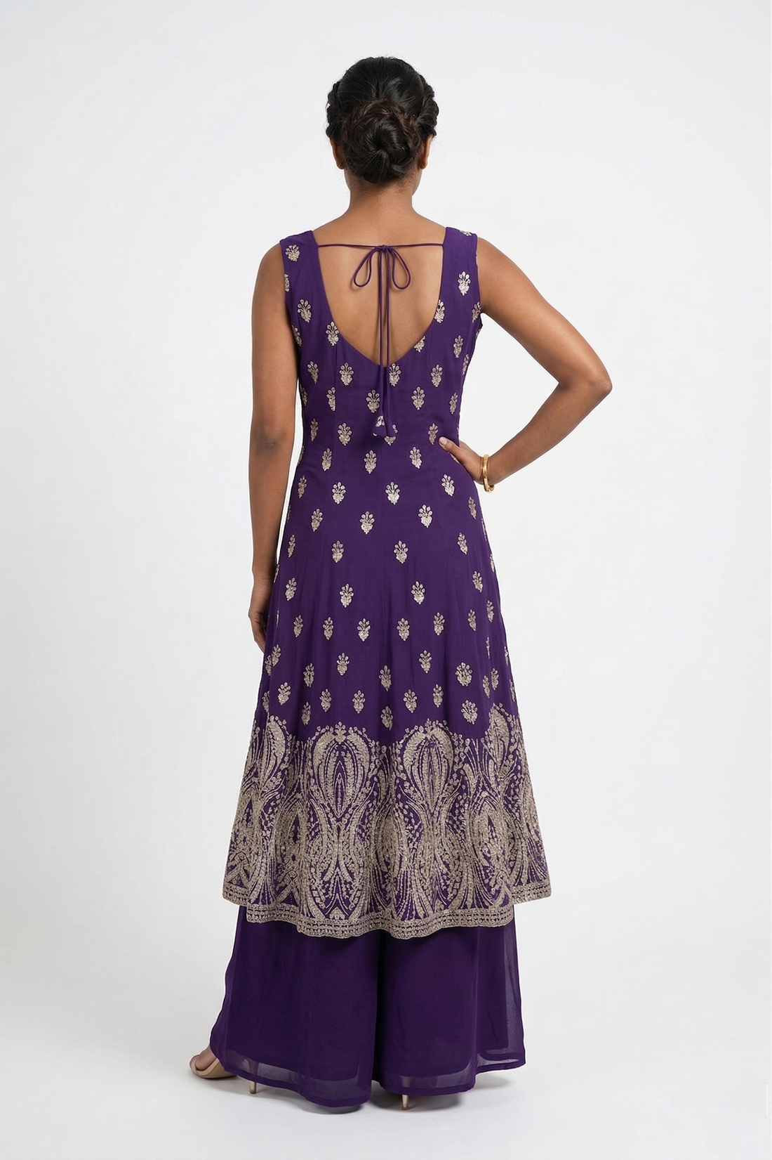 Indigo Kurta Palazzo Set