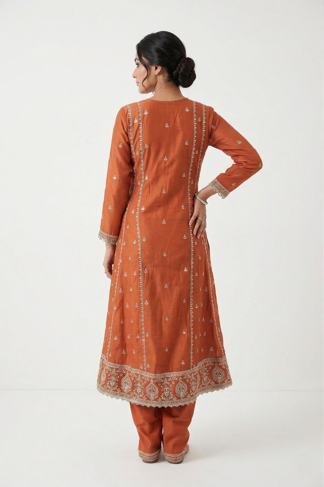 Orange Kurta Set