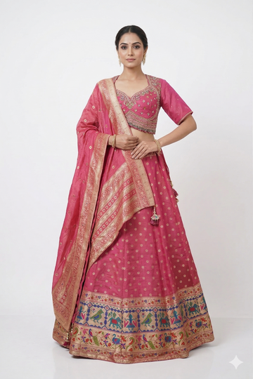 DARK PINK LEHENGA CHOLI