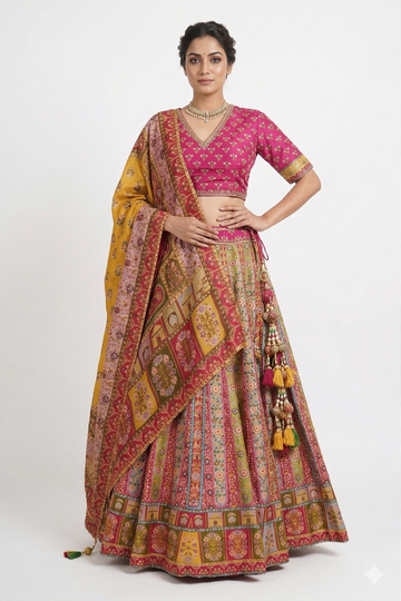 DARK PINK LEHENGA CHOLI