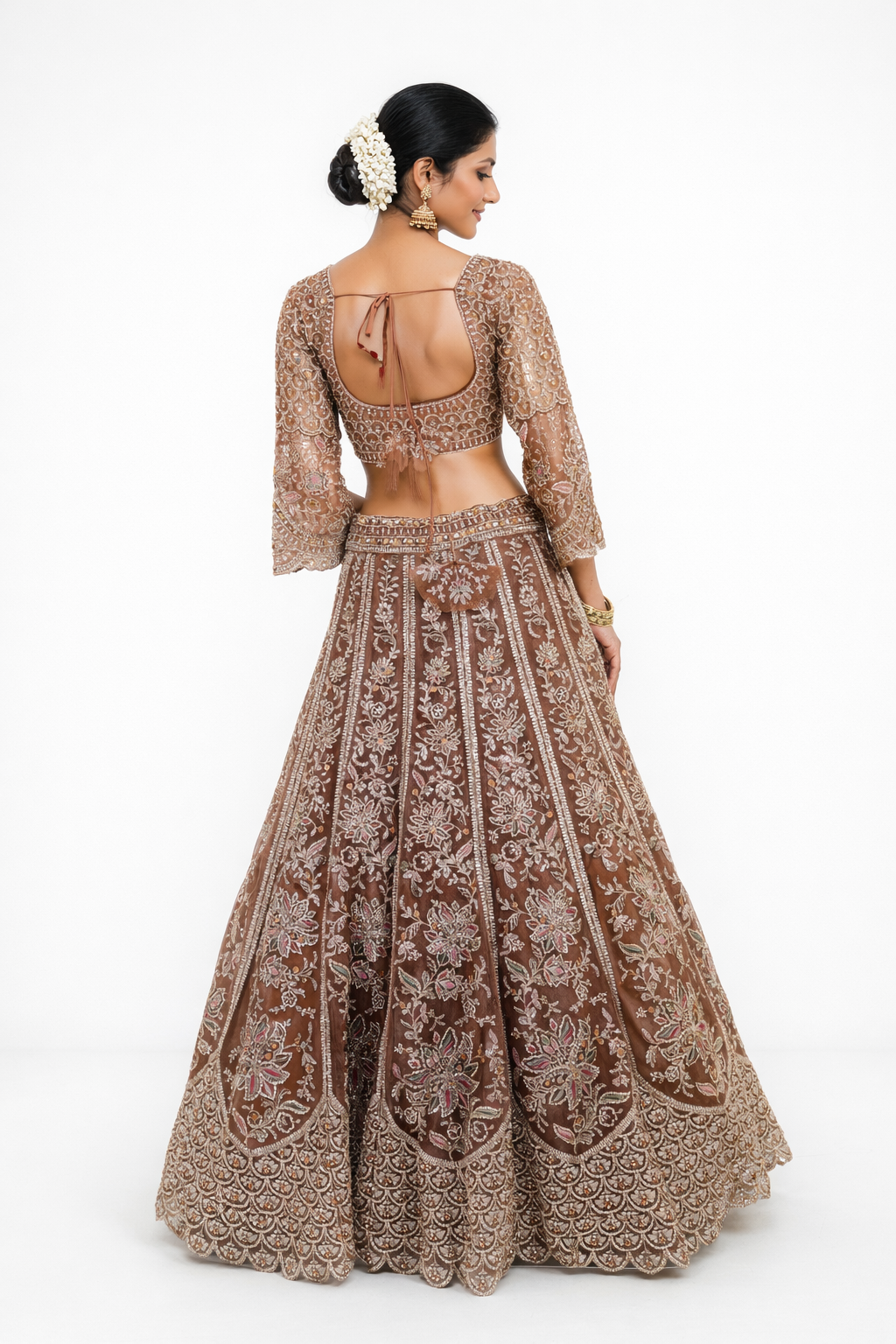 DARK ROSE GOLD LEHENGA CHOLI