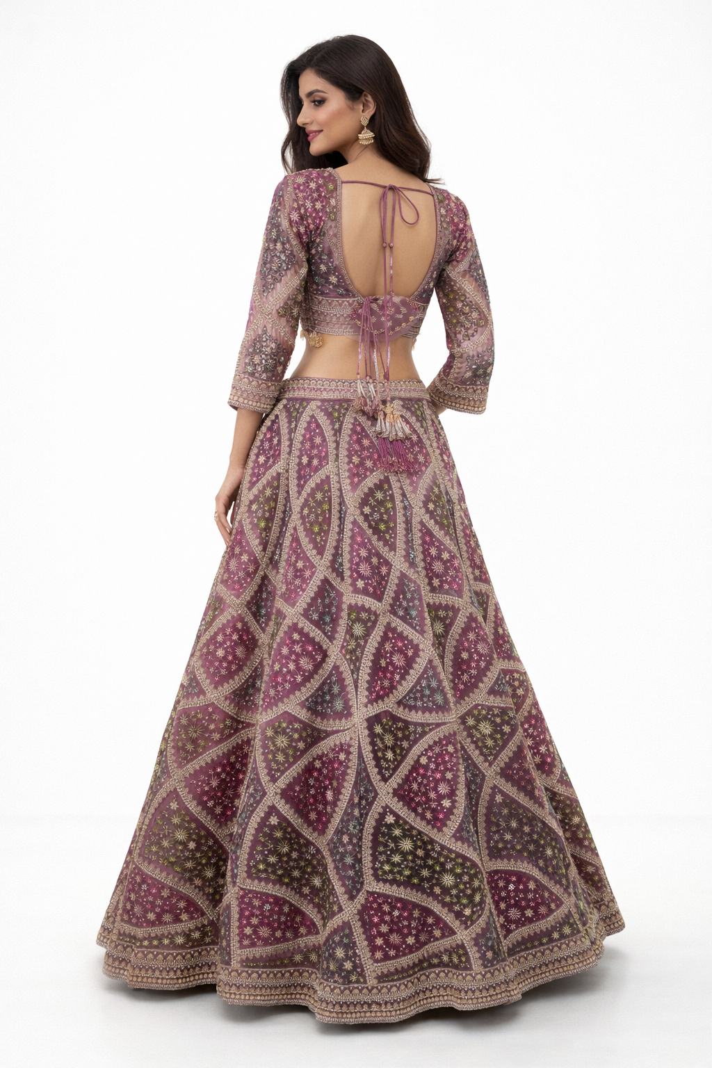DARK ROSE GOLD LEHENGA CHOLI