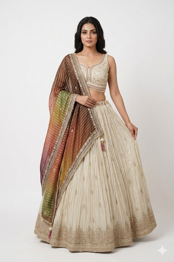 IVORY LEHENGA CHOLI