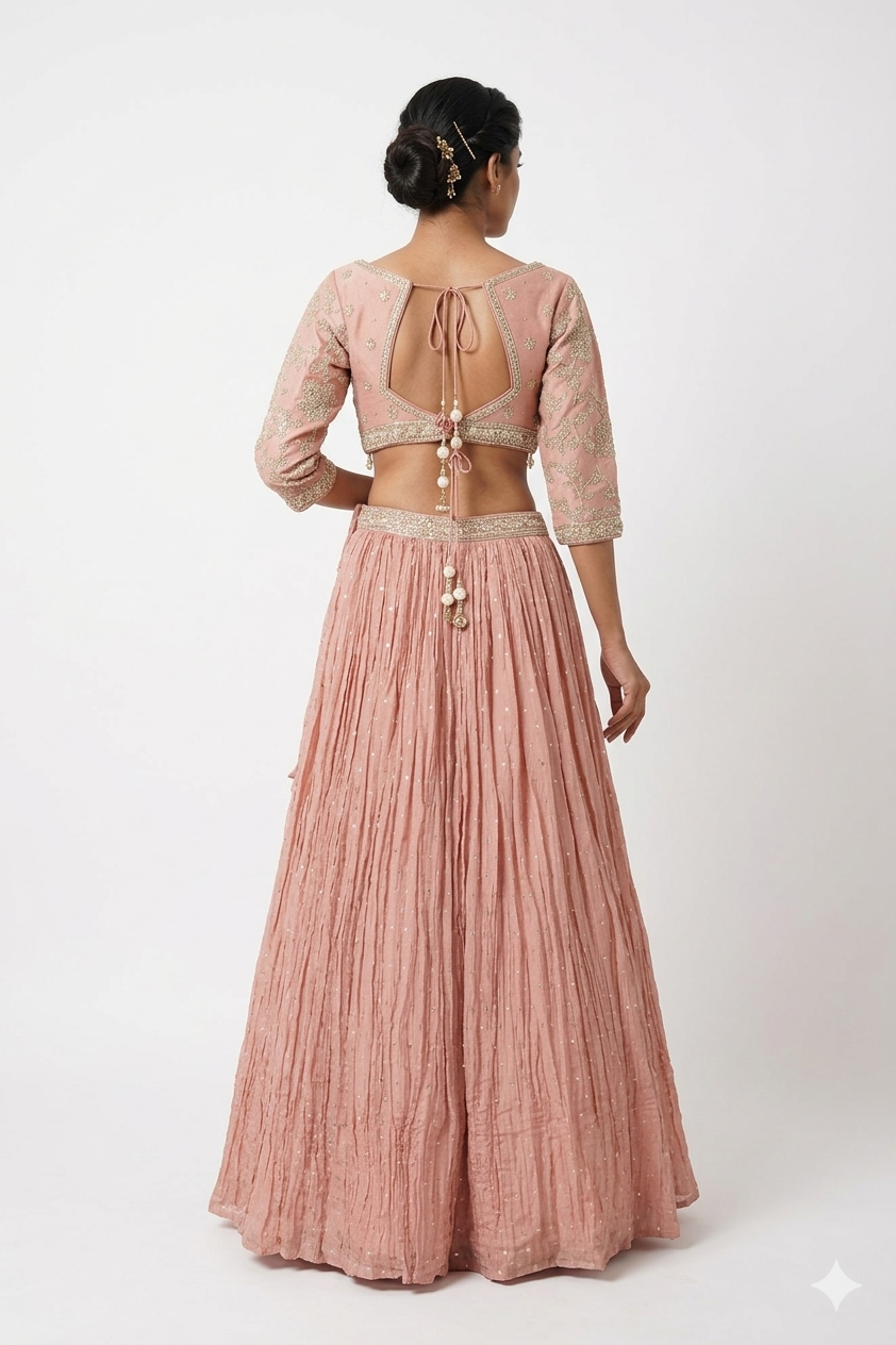 RUST-RED LEHENGA CHOLI