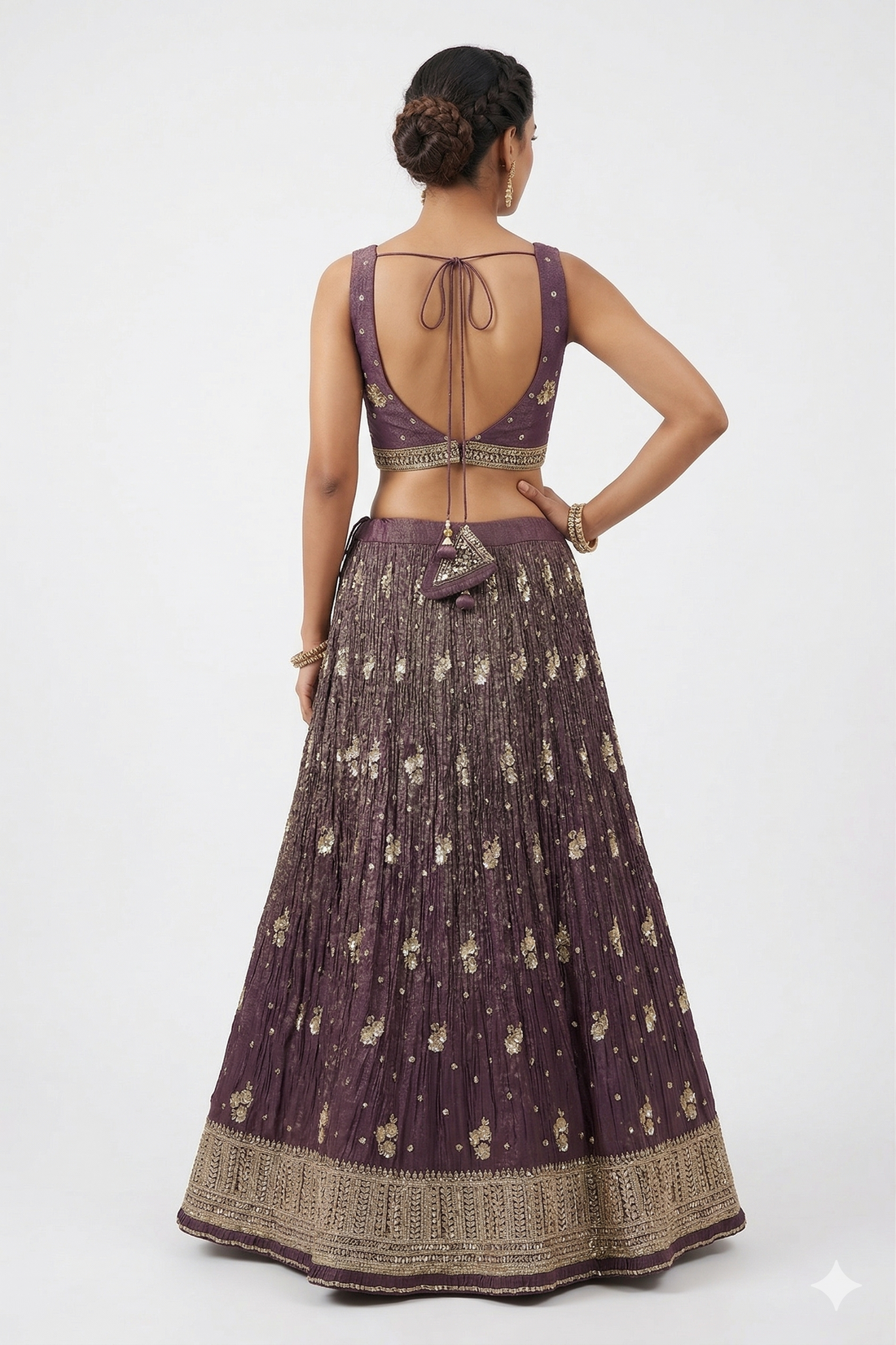 DARK PURPLE LEHENGA CHOLI