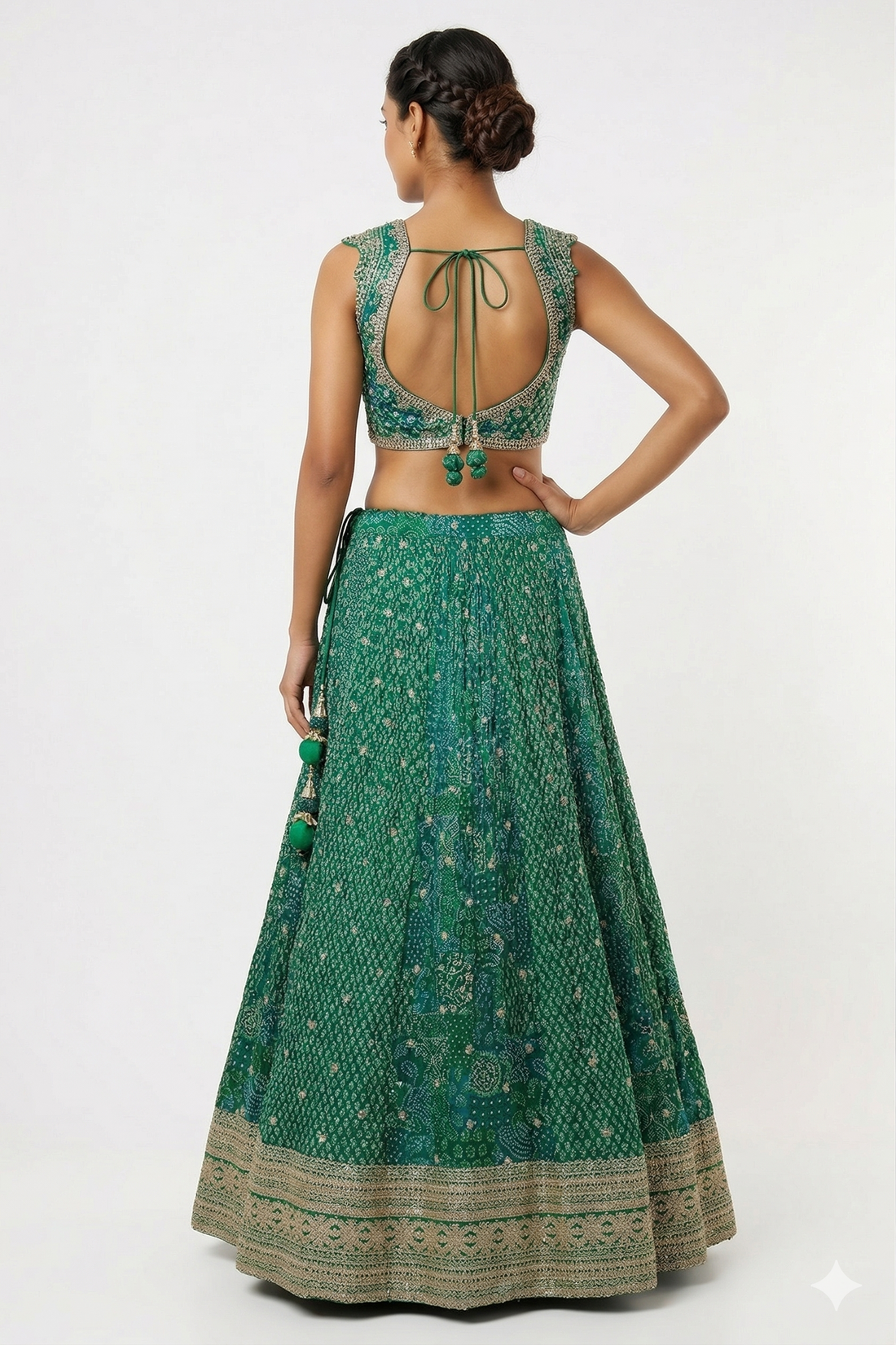 DARK GREEN LEHENGA CHOLI