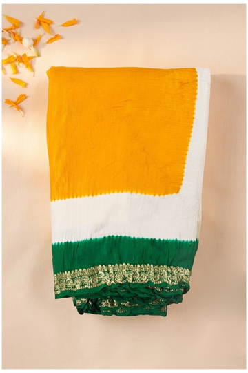 Multicolor Banarasi Gajji Silk Wedding & Party Saree