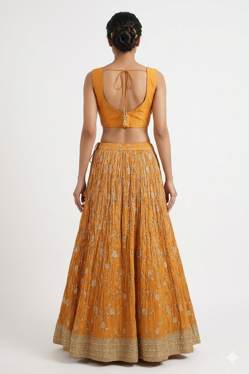 ORANGE LEHENGA CHOLI