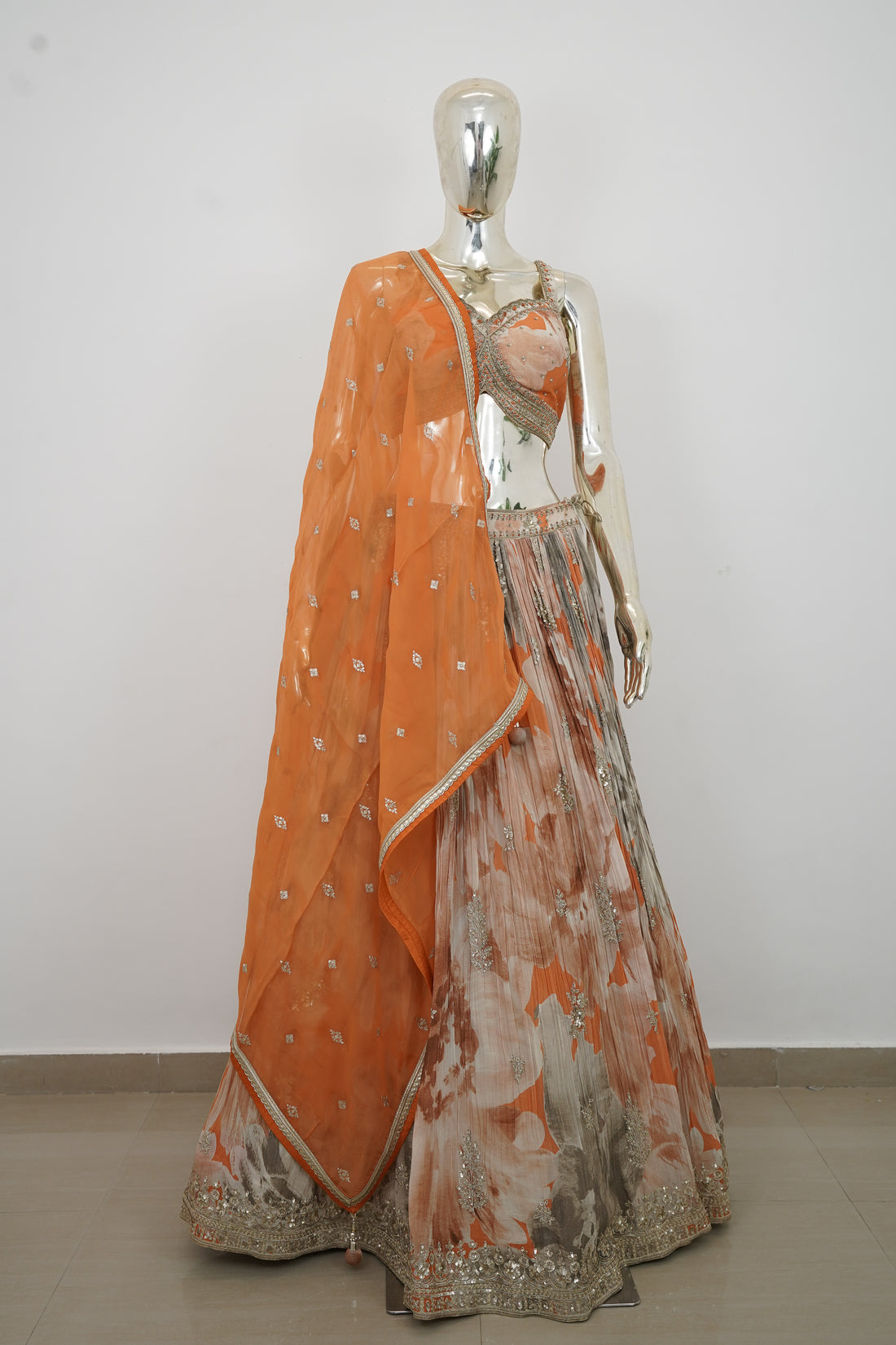 PEACH  COLOUR LEHENGA CHOLI