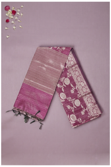 Magenta Banarasi Art Silk Wedding & Party Wear Saree