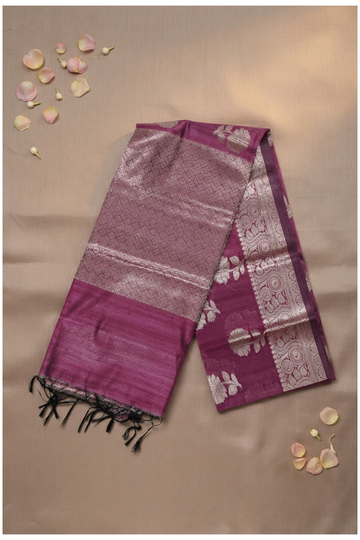 Magenta Banarasi Art Silk Wedding & Party Wear Saree