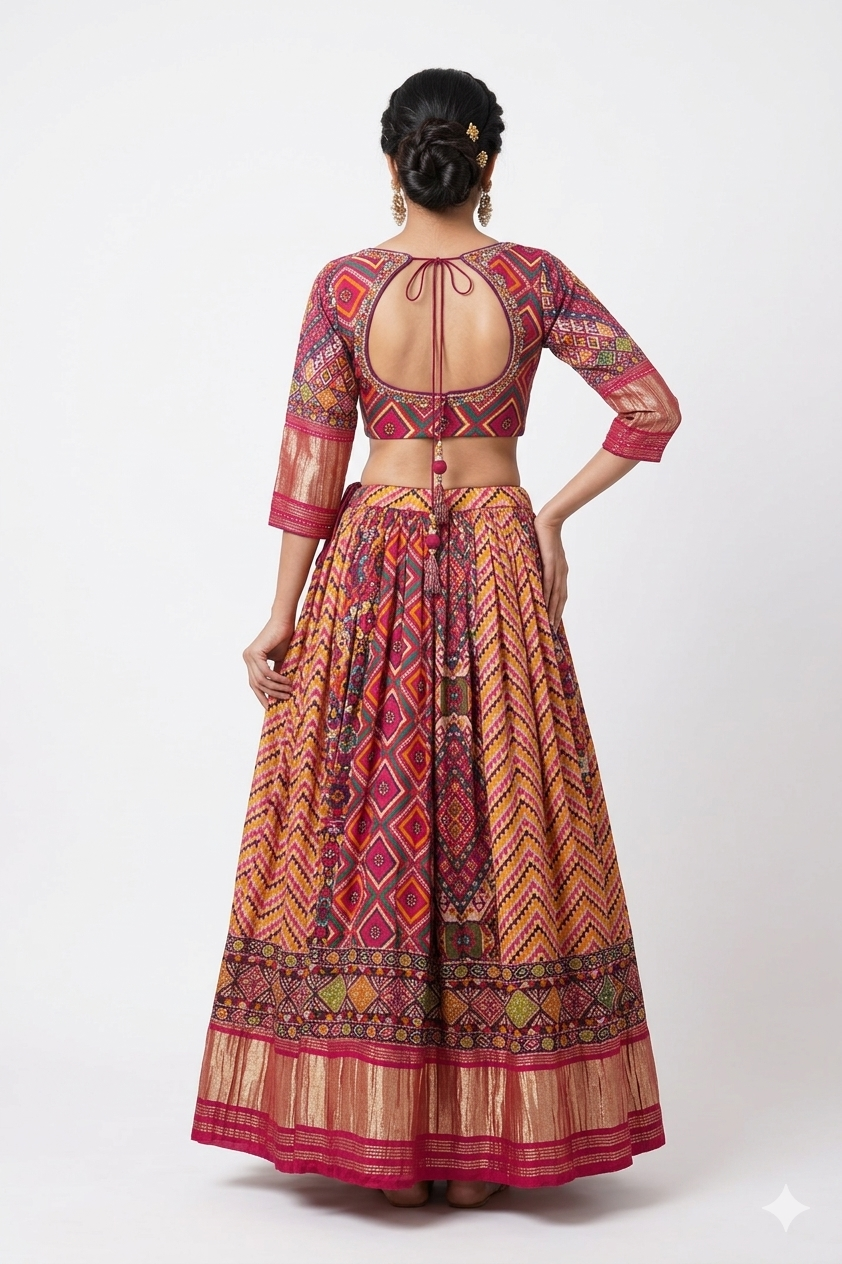 DARK VIOLET RED LEHENGA CHOLI