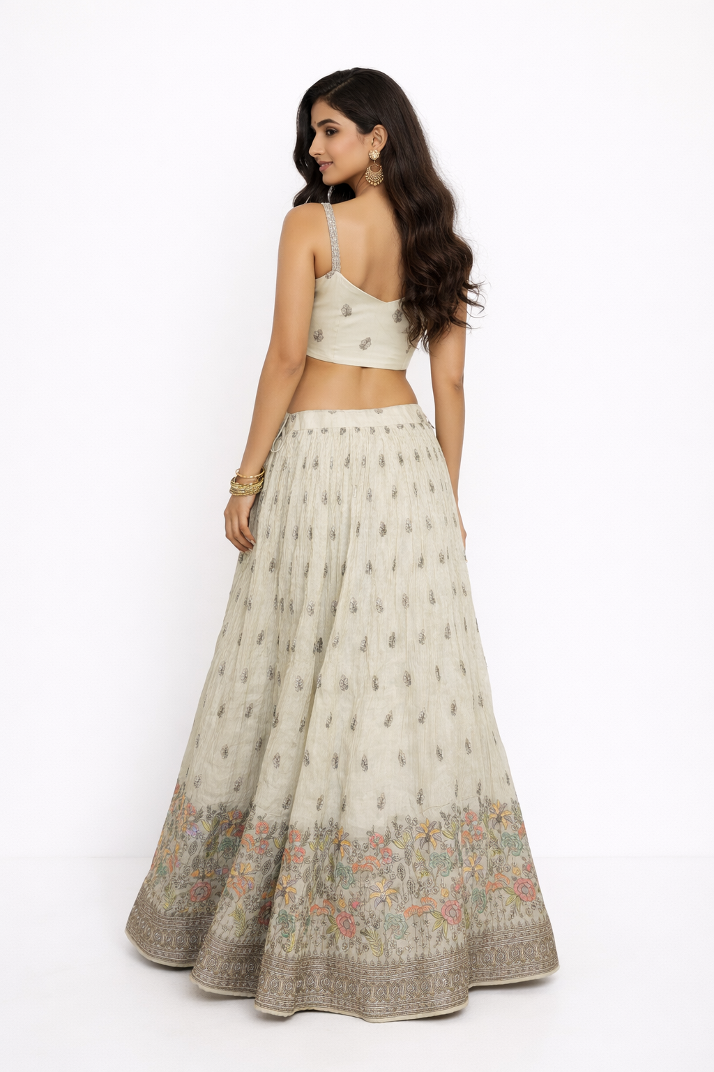 IVORY - PINK LEHENGA CHOLI