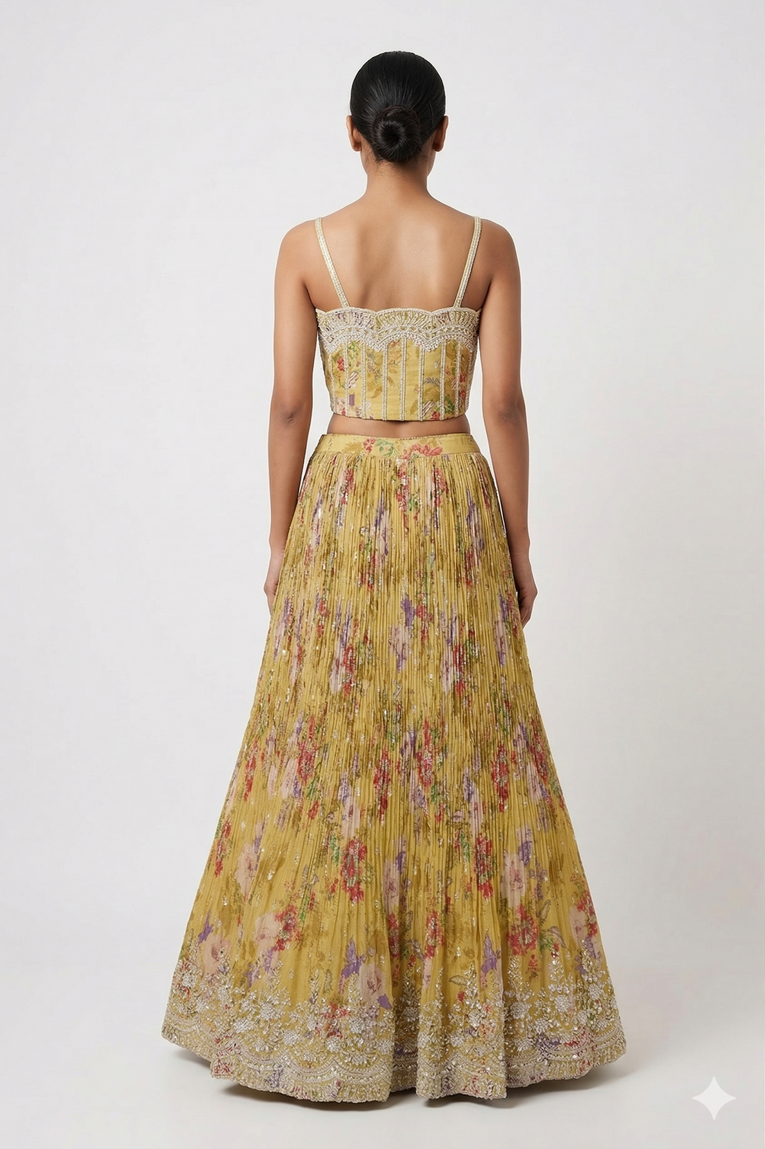 LEMON YELLOW  COLOUR LEHENGA CHOLI