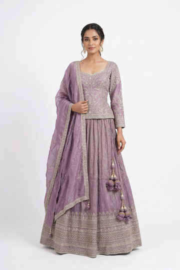 DARK LAVENDER LEHENGA CHOLI