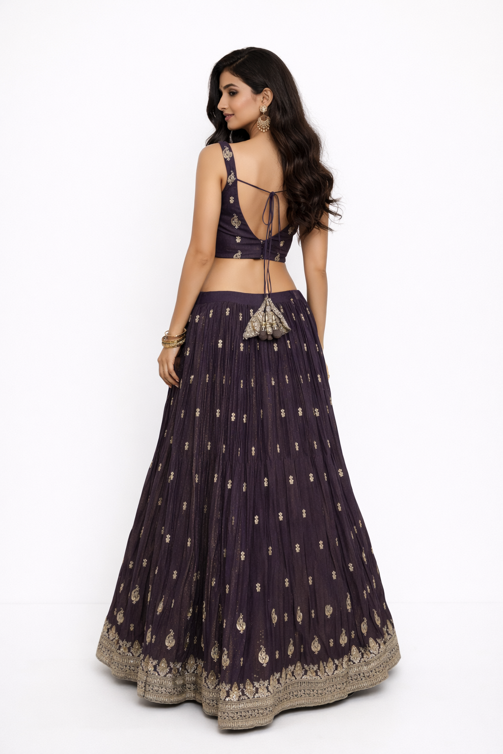 DARK LAVANDER LEHENGA CHOLI